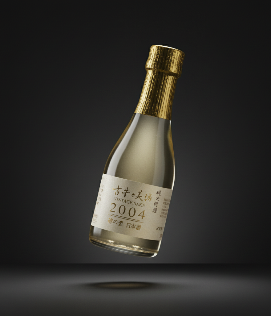 Minenoyuki Junmai Ginjo sake, vintage 2004