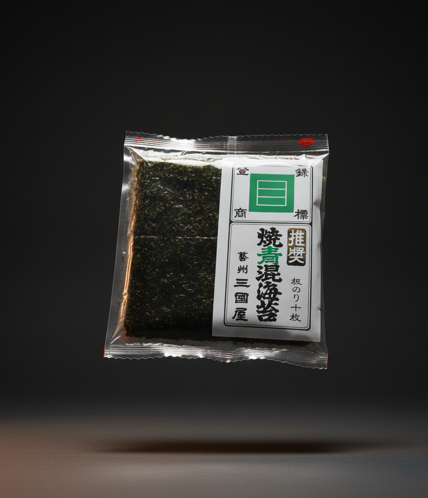 Super premium grilled nori (Yakinori) with aosa 21x19cm 10 sheets