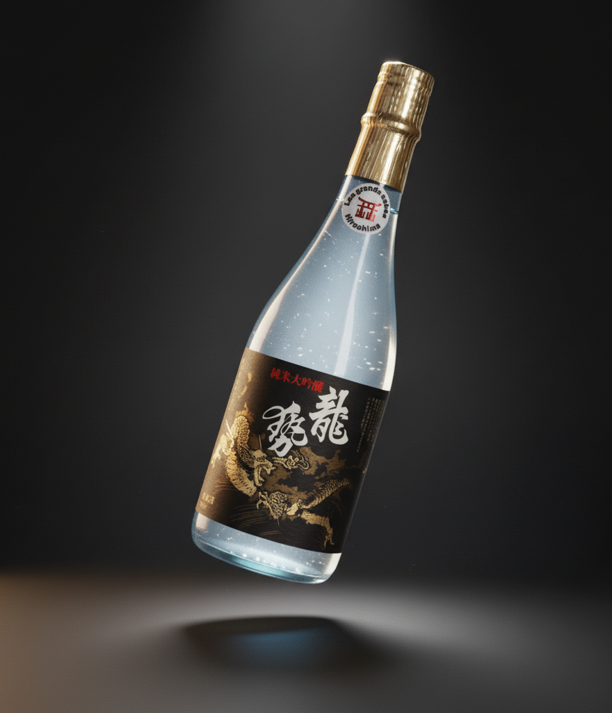 Sake Ryusei Junmai Daiginjo Label Noir 720ml (17% vol.)