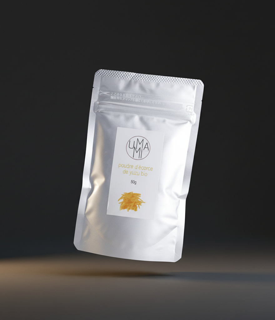 Organic yuzu peel powder