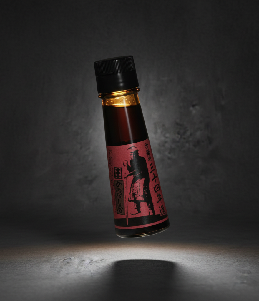 Thirty-four years aged brewed soy sauce