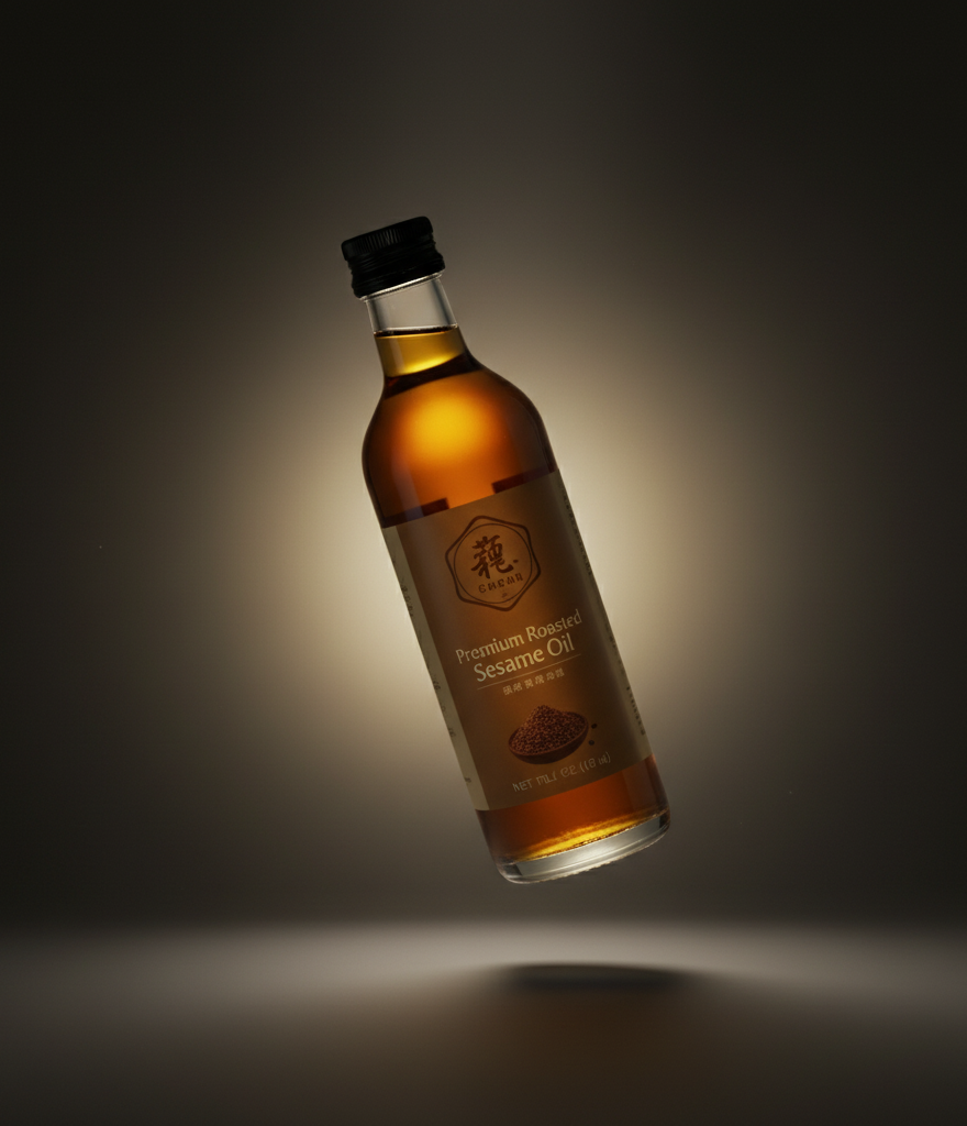 Roasted black sesame oil