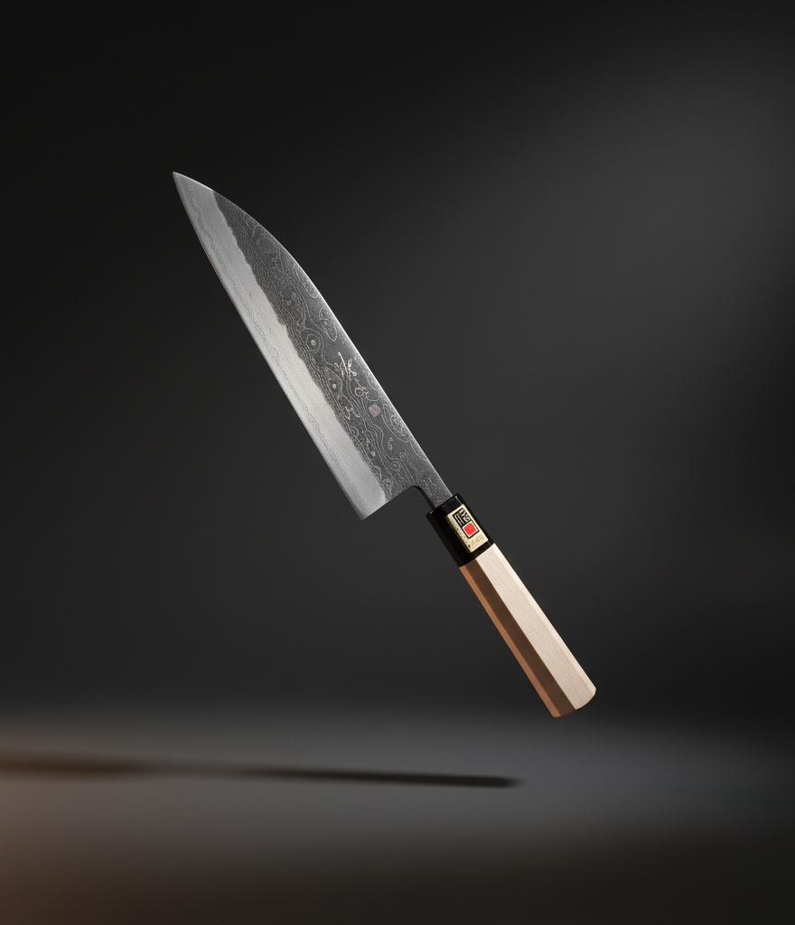 Nakiri vegetable knife, raw forged, 165 mm