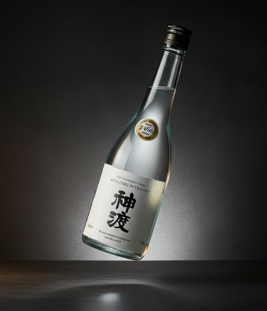 Miwatari Junmai Ginjo Sparkling Sake 17%, 720 ml