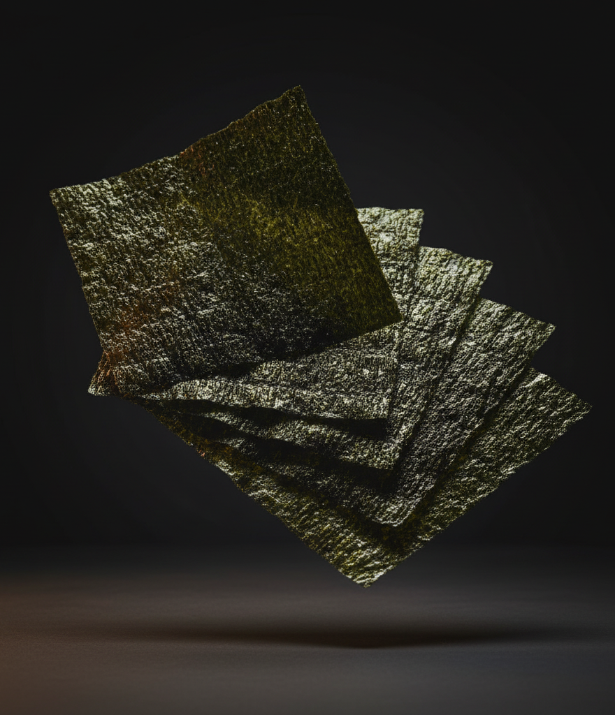 PREMIUM plain roasted nori seaweed from Saga (Ariake Sea)