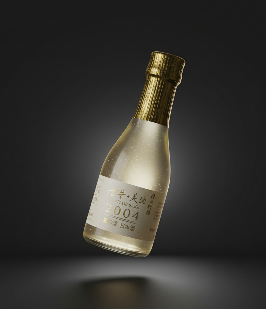 Minenoyuki Junmai Ginjo sake, vintage 2004