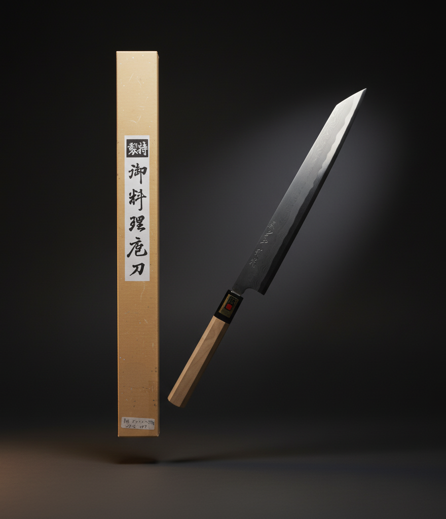 Kiritsuke Damascus multi-purpose knife 270 mm